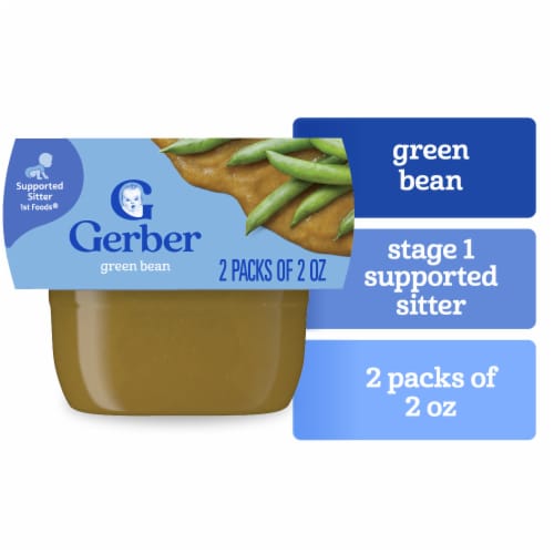 Gerber 1st Foods Baby Food Green Bean Tubs - Green Bean