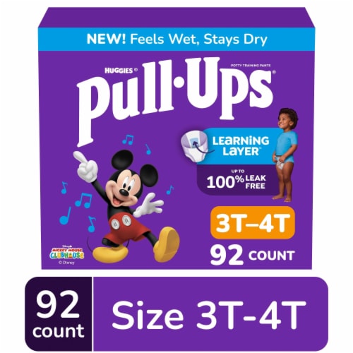 Pull-Ups Boys Potty Training Pants 3T-4T (32-40 lbs) - Boys 3T-4T / 92 ct