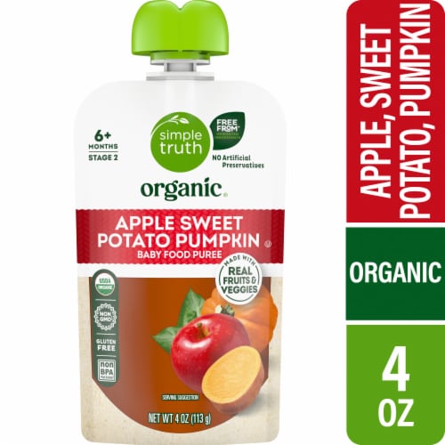 Simple Truth Organic Stage 2 Apple Sweet Potato Pumpkin Baby Food Pouch - Apple Sweet Potato Pumpkin