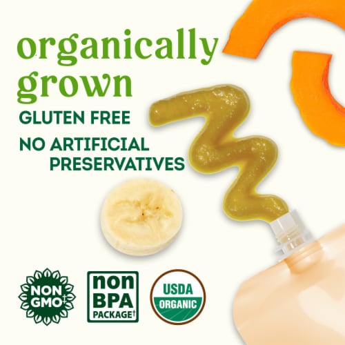 Simple Truth Organic Stage 2 Banana Squash Blueberry Baby Food Pouch - Banana Squash Blueberry