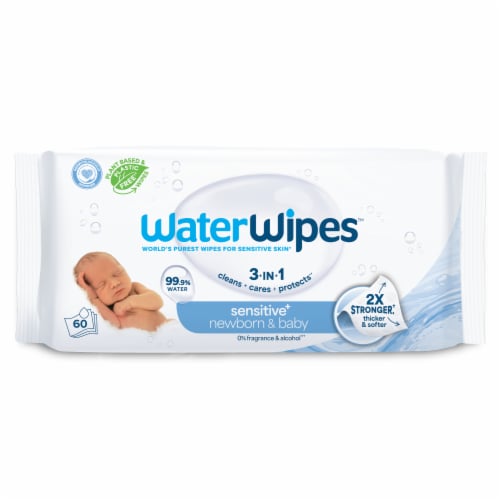 WaterWipes Sensitive+ Newborn & Baby Wipes - Unscented