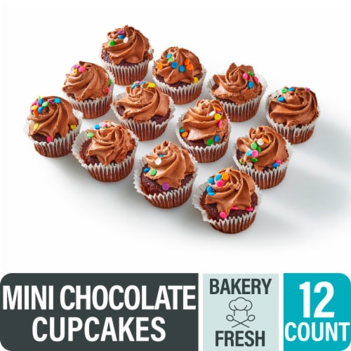 Bakery Fresh Vanilla Mini Cupcakes - Chocolate