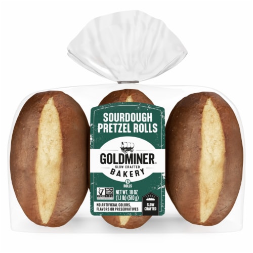 Goldminer® Sourdough Pretzel Rolls - Goldminer® Sourdough Pretzel Rolls
