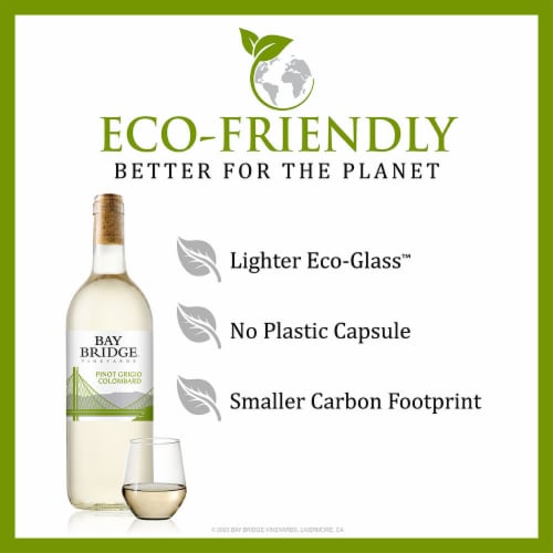 Bay Bridge Vineyards Pinot Grigio/Colombard, White Wine, 750ml - Bay Bridge Vineyards Pinot Grigio/Colombard, White Wine, 750ml
