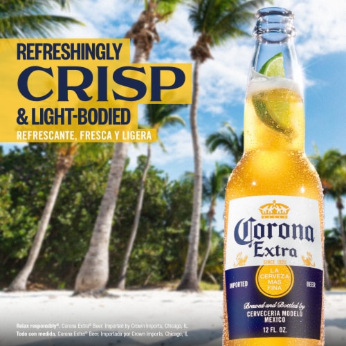 Corona Extra Mexican Lager Import Beer - 12 Bottles