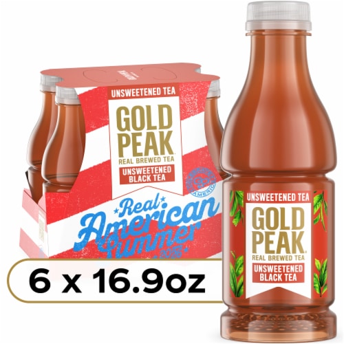 Gold Peak Real Brewed Unsweetened Tea Bottles - Gold Peak Real Brewed Unsweetened Tea Bottles