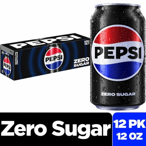 Pepsi Cola Zero Sugar Soda Cans - Pepsi Cola Zero Sugar Soda Cans