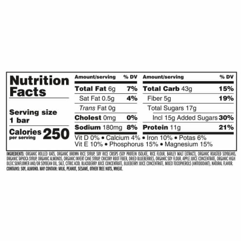 CLIF BAR Chocolate Chip Energy Protein Bar - Blueberry Almond Crisp