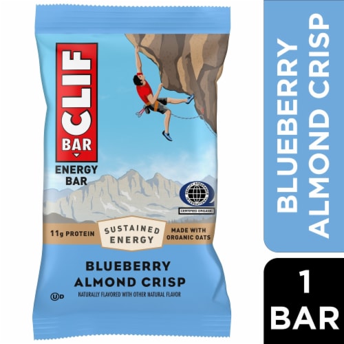 CLIF BAR Chocolate Chip Energy Protein Bar - Blueberry Almond Crisp