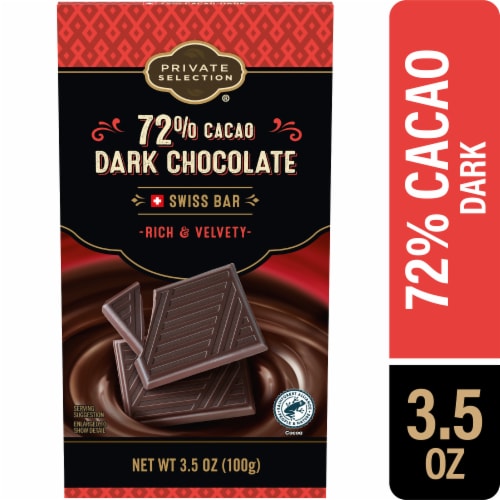 Private Selection 72% Cacao Dark Chocolate Swiss Candy Bar - 3.5 oz selected