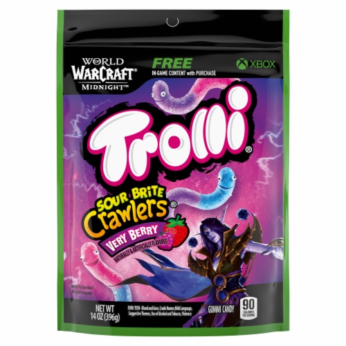 Trolli Sour Brite Crawlers Very Berry Candy - 7.2 oz selected