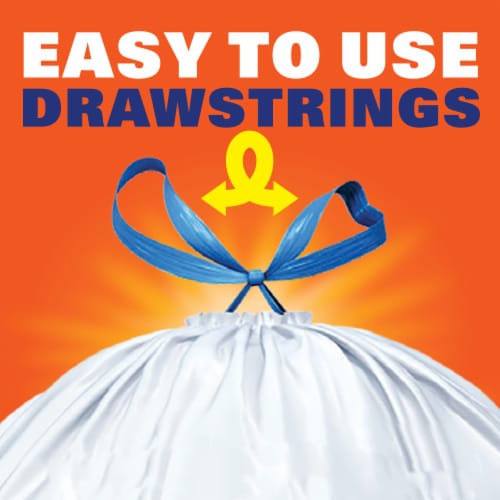 Hefty® Strong Tall Kitchen Drawstring Trash Bags - Hefty® Strong Tall Kitchen Drawstring Trash Bags