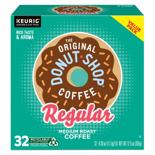 The Original Donut Shop Regular Keurig Single-Serve K-Cup Pods, Medium Roast Coffee, 32 Count - Medium Roast
