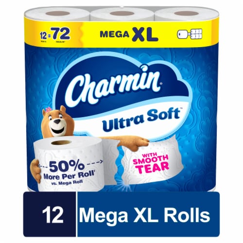 Charmin Ultra Soft Toilet Paper 6 Mega XL Rolls - 12 rolls