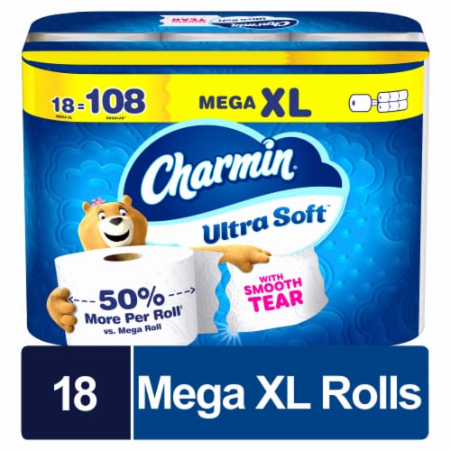 Charmin Ultra Soft Toilet Paper 6 Mega XL Rolls - 18 rolls