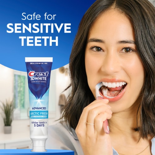 Crest 3DWhite Advanced Teeth Whitening Toothpaste, Arctic Fresh, 3.3 oz, Pack of 3 - Arctic Fresh / 3 Pack