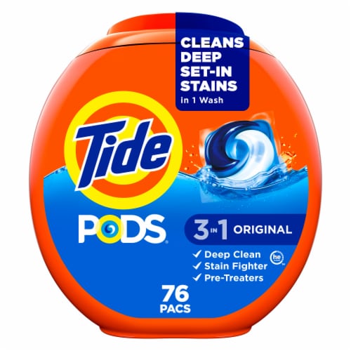 Tide Pods Original Laundry Detergent Pods - 76 ct