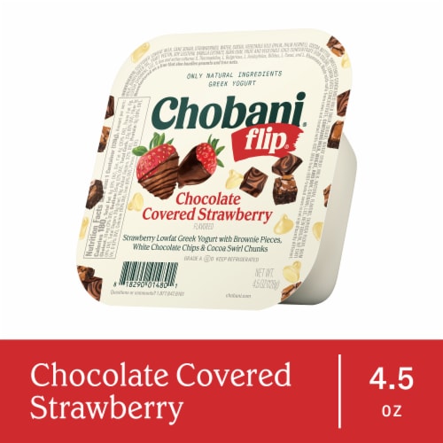 Chobani Flip Greek Chocolate Covered Strawberry Yogurt - Chobani Flip Greek Chocolate Covered Strawberry Yogurt
