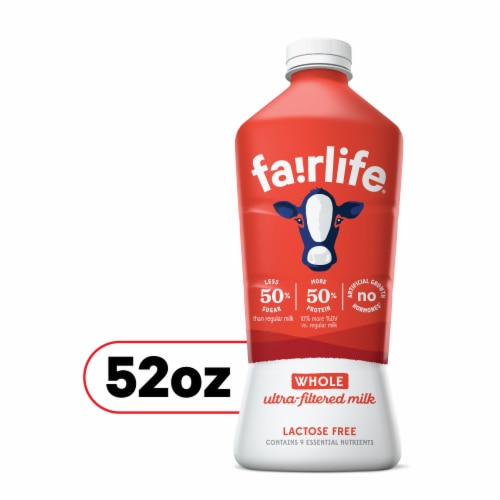 fairlife Ultra-Filtered Milk, Lactose Free, High Protein - Whole Milk