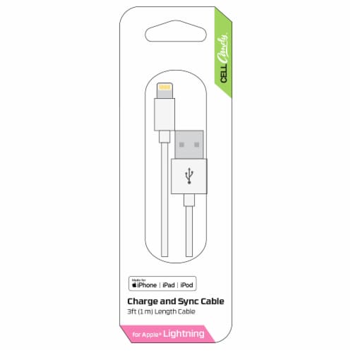CELLCandy Charge and Sync Cable - White - CELLCandy Charge and Sync Cable - White