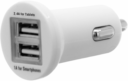 CELLCandy High Power Dual USB Wall Charger - White - CELLCandy High Power Dual USB Wall Charger - White