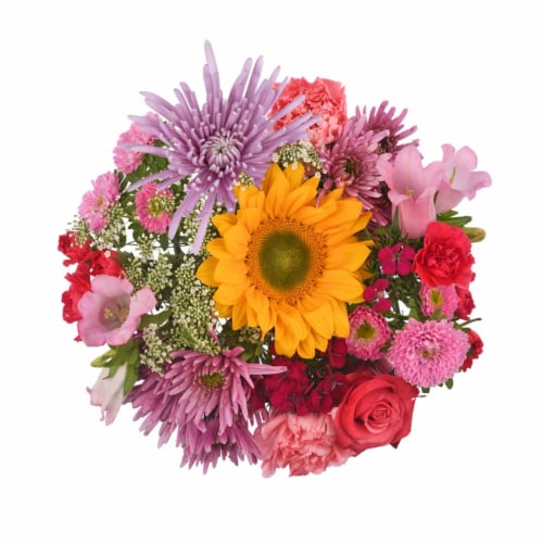 Bloom Haus™ Sweet Fresh Flower Bouquet- Pink/ Lavender/ Yellow - Bloom Haus™ Sweet Fresh Flower Bouquet- Pink/ Lavender/ Yellow