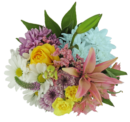 Butterfly Blooms Fresh Cut Flower Bouquet - Butterfly Blooms Fresh Cut Flower Bouquet