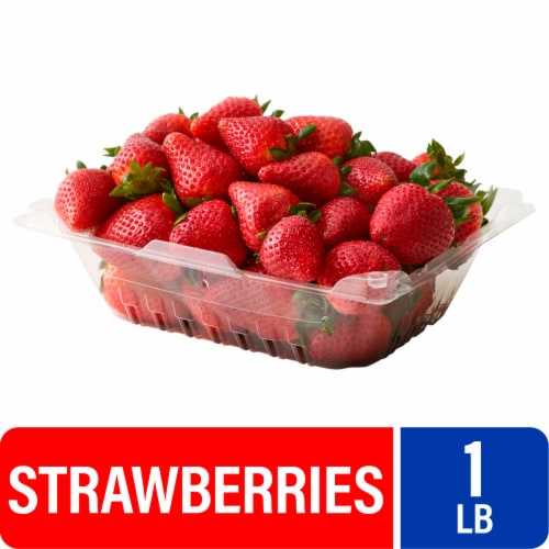 Fresh Strawberries - 1 LB Clamshell - Conventional, front