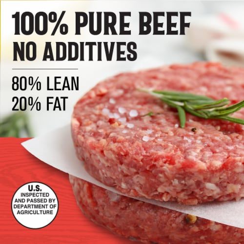Kroger® 80/20 Ground Beef Patties - Kroger® 80/20 Ground Beef Patties, back