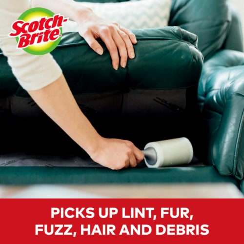 Scotch-Brite™ Everyday Clean Lint Roller , 4.0 in x 35.2 ft, 1 Roller, 70 Sheets/Roller - Scotch-Brite™ Everyday Clean Lint Roller , 4.0 in x 35.2 ft, 1 Roller, 70 Sheets/Roller