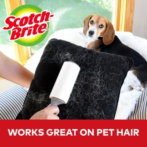 Scotch-Brite™ Everyday Clean Lint Roller , 4.0 in x 35.2 ft, 1 Roller, 70 Sheets/Roller - Scotch-Brite™ Everyday Clean Lint Roller , 4.0 in x 35.2 ft, 1 Roller, 70 Sheets/Roller
