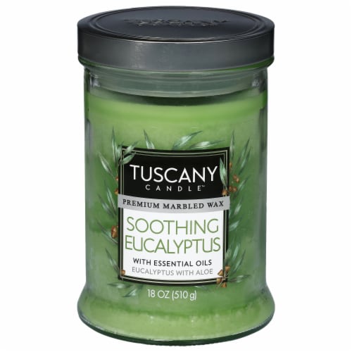 Tuscany Candle™ Premium Marbled Wax Jar Candle - Soothing Eucalyptus - Soothing Eucalyptus