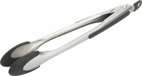 GoodCook® Touch Stainless Steel Locking Tong - Silver/Black - GoodCook® Touch Stainless Steel Locking Tong - Silver/Black