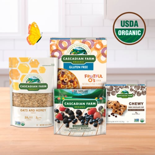 Cascadian Farm Honey Oat Crunch Organic Cereal - Honey Nut O's