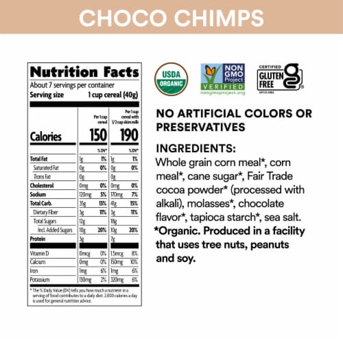Nature's Path EnviroKidz Koala Crisp Organic Cereal - Choco Chimps