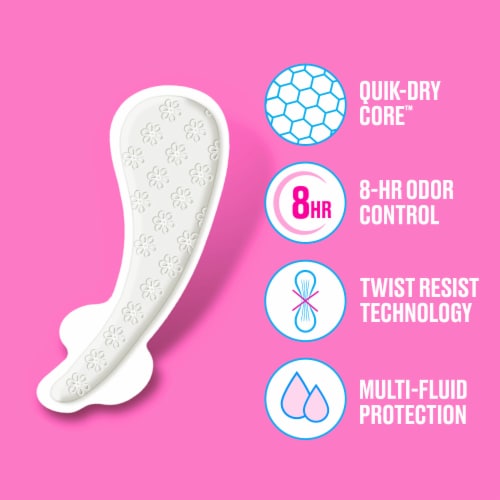 Carefree Panty Liners Thong Absorbency, Unwrapped, Unscented - Carefree Panty Liners Thong Absorbency, Unwrapped, Unscented