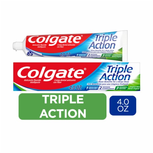 Colgate Triple Action Toothpaste with Mint Flavor - Colgate Triple Action Toothpaste with Mint Flavor