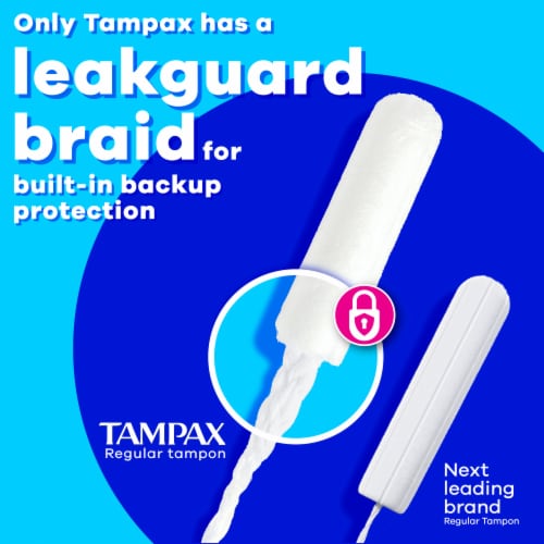 Tampax Pearl Tampons Regular Absorbency - Tampax Pearl Tampons Regular Absorbency