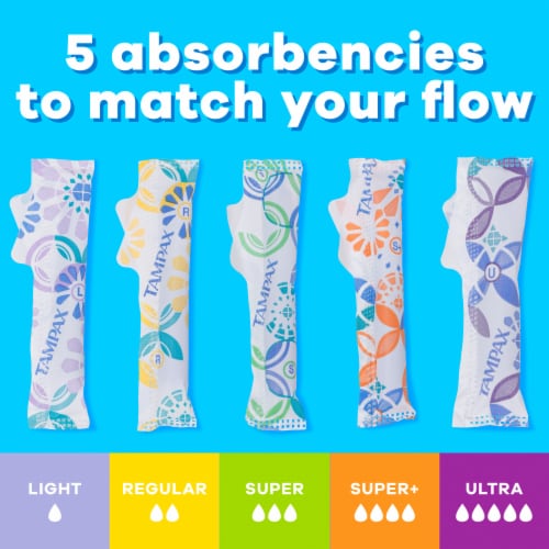 Tampax Pearl Tampons Regular Absorbency - Tampax Pearl Tampons Regular Absorbency