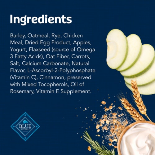 Blue Buffalo Health Bars Crunchy Biscuits Dog Treats Natural Apple & Yogurt - Blue Buffalo Health Bars Crunchy Biscuits Dog Treats Natural Apple & Yogurt