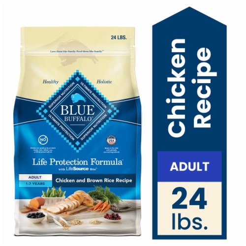 Blue Buffalo Life Protection Formula Natural Adult Dry Dog Food Chicken & Brown Rice - Blue Buffalo Life Protection Formula Natural Adult Dry Dog Food Chicken & Brown Rice