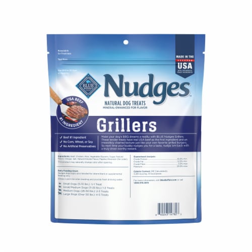 Blue Buffalo Nudges Grillers Natural Dog Treats Beef - Blue Buffalo Nudges Grillers Natural Dog Treats Beef
