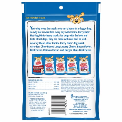 Canine Carry Outs Hot Dog Minis Dog Treats - Canine Carry Outs Hot Dog Minis Dog Treats