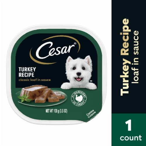Cesar Adult Wet Dog Food Turkey Classic Loaf in Sauce - Cesar Adult Wet Dog Food Turkey Classic Loaf in Sauce
