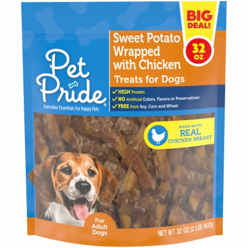 Pet Pride® Sweet Potato Wrapped with Chicken Jerky Dog Treats BIG DEAL! - Pet Pride® Sweet Potato Wrapped with Chicken Jerky Dog Treats BIG DEAL!
