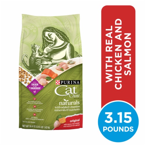 Purina Cat Chow Naturals Original Dry Cat Food Real Chicken & Salmon - Purina Cat Chow Naturals Original Dry Cat Food Real Chicken & Salmon