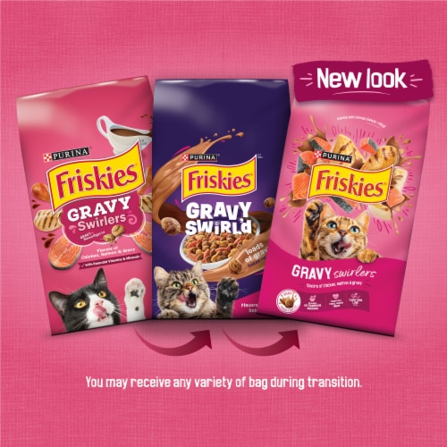 Purina Gravy Swirlers Adult Dry Cat Food Chicken, Salmon & Gravy Flavors - Purina Gravy Swirlers Adult Dry Cat Food Chicken, Salmon & Gravy Flavors