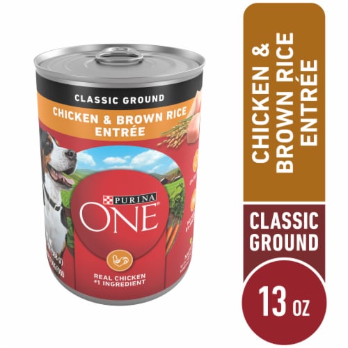 Purina ONE Wet Dog Food Classic Ground Chicken & Brown Rice Entrée - Purina ONE Wet Dog Food Classic Ground Chicken & Brown Rice Entrée